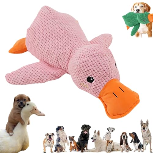MMUNNA Zentric Quack-Quack Duck Dog Toy,Zentric Dog Toy,Zentric Plush Dog Toy,Dog Stuffed Animals Chew Toy,Quacking Duck Toy for Dog,Squeaky Dog Chew Toys (Pink) von MMUNNA