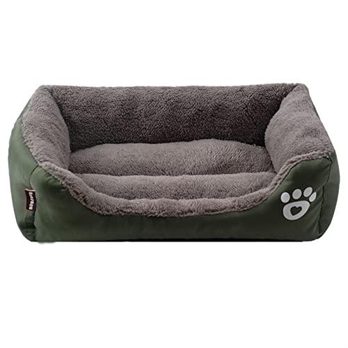 MNEVZX Hundebett Großes Hundebett, Haustierbetten für Hunde, Hundebetten, Haustierbett, Hundezubehör, Hundehütte, Haustierzubehör Haustierbett(Dark Green,3XL) von MNEVZX