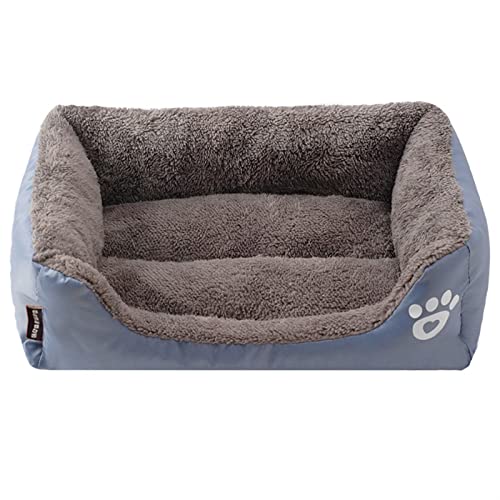 MNEVZX Hundebett Großes Hundebett, Haustierbetten für Hunde, Hundebetten, Haustierbett, Hundezubehör, Hundehütte, Haustierzubehör Haustierbett(Haze Blue,M) von MNEVZX