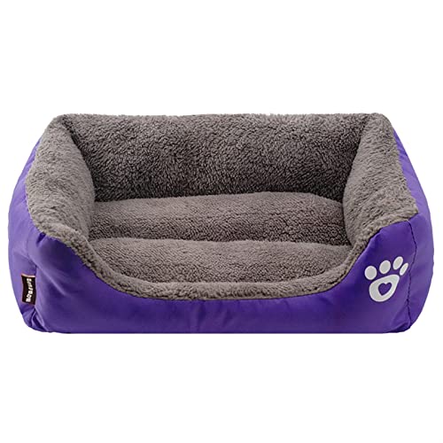 MNEVZX Hundebett Großes Hundebett, Haustierbetten für Hunde, Hundebetten, Haustierbett, Hundezubehör, Hundehütte, Haustierzubehör Haustierbett(Purple,3XL) von MNEVZX