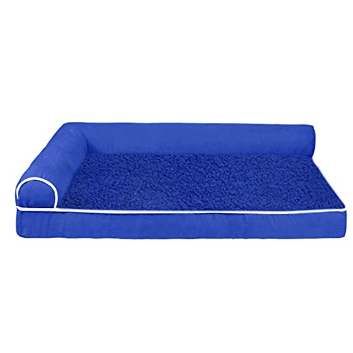 MNEVZX Hundebett Haustier-Hundebett, bequemes Hundesofa, warme Zwinger, große und kleine Haustiere, herausnehmbare Matratze Haustierbett(Blue,S 40x30x9cm) von MNEVZX