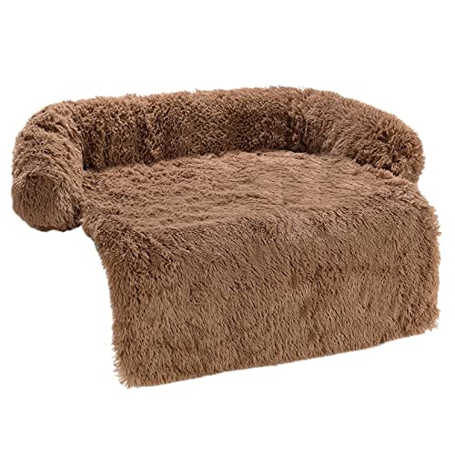 MNEVZX Hundebett Hundebettmatte Abdeckung für Sofa, Flauschige Hundebetten, Kissen, Hundebett, Sitz, Auto, Haustierdecke Haustierbett(Khaki,M) von MNEVZX