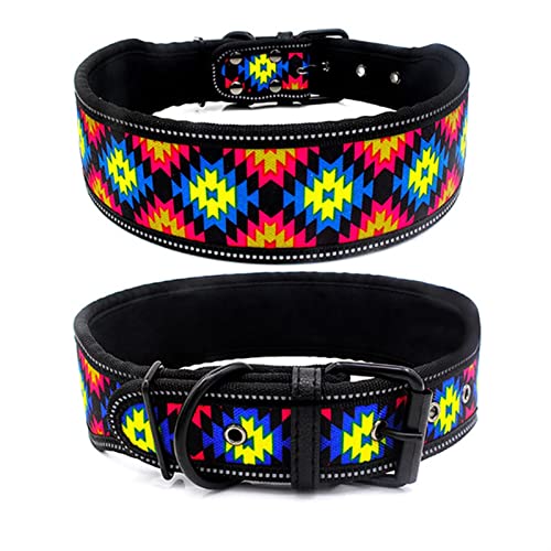 MNEVZX Hundeleine Verstellbares Hundehalsband mit Schnalle für kleine, mittelgroße Hunde, Pitbull-Leine, Hundekette Hundeleine zum Trainieren(Diamond,L) von MNEVZX