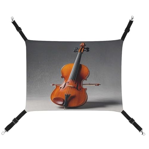 Cello-Modellbausatz Haustier-Hängematte, atmungsaktive Katzenhängematte mit verstellbaren Gurten und Metallhaken, Plüsch, kleines Tier, weiches Versteckbett für drinnen und draußen Cello-Modellbausatz Haustier-Hängematte, atmungsaktive Katzenhängematte mit verstellbaren Gurten und Metallhaken, Plüsch, kleines Tier, weiches Versteckbett für drinnen und draußen von MNVTSKOP