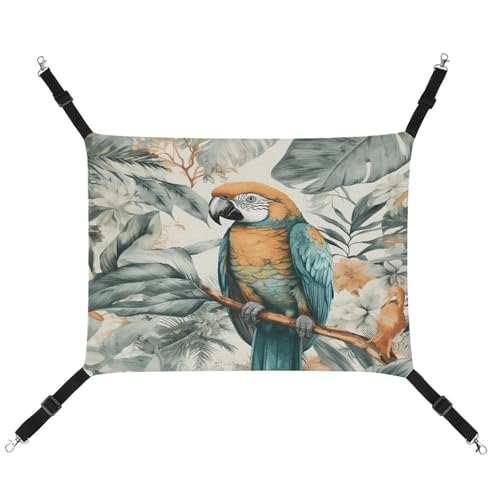 MNVTSKOP Birds in The Jungle Haustier-Hängematte, atmungsaktive Katzenhängematte mit verstellbaren Gurten und Metallhaken, Plüsch, kleines Tier, weiches Versteckbett für drinnen und draußen MNVTSKOP Birds in The Jungle Haustier-Hängematte, atmungsaktive Katzenhängematte mit verstellbaren Gurten und Metallhaken, Plüsch, kleines Tier, weiches Versteckbett für drinnen und draußen von MNVTSKOP