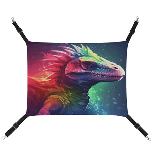 MNVTSKOP Bunte Dinosaurier-Haustier-Hängematte, atmungsaktiv, Katzenhängematte mit verstellbaren Riemen und Metallhaken, Plüsch, kleines Tier, weiches Versteckbett für drinnen und draußen MNVTSKOP Bunte Dinosaurier-Haustier-Hängematte, atmungsaktiv, Katzenhängematte mit verstellbaren Riemen und Metallhaken, Plüsch, kleines Tier, weiches Versteckbett für drinnen und draußen von MNVTSKOP