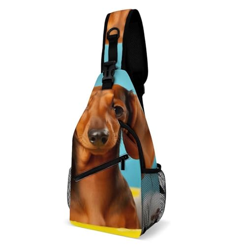 MNVTSKOP Dackel-Rucksack für Hunde, Reisetasche, Umhängetasche, verstellbare Brusttasche, für Damen und Herren MNVTSKOP Dackel-Rucksack für Hunde, Reisetasche, Umhängetasche, verstellbare Brusttasche, für Damen und Herren von MNVTSKOP