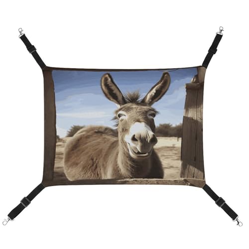 MNVTSKOP Funny Donkey Haustier-Hängematte, atmungsaktive Katzenhängematte mit verstellbaren Gurten und Metallhaken, Plüsch, kleines Tier, weiches Versteckbett für drinnen und draußen MNVTSKOP Funny Donkey Haustier-Hängematte, atmungsaktive Katzenhängematte mit verstellbaren Gurten und Metallhaken, Plüsch, kleines Tier, weiches Versteckbett für drinnen und draußen von MNVTSKOP