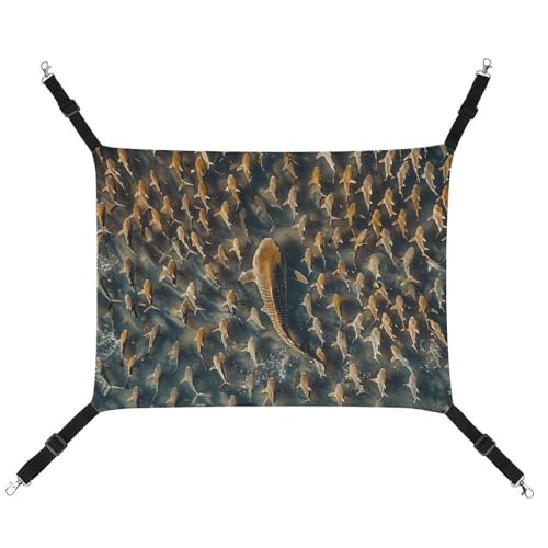 MNVTSKOP Hängematte für große Fische und kleine Fische, atmungsaktive Katzenhängematte mit verstellbaren Gurten und Metallhaken, Plüsch, weiches Versteckbett für drinnen und draußen MNVTSKOP Hängematte für große Fische und kleine Fische, atmungsaktive Katzenhängematte mit verstellbaren Gurten und Metallhaken, Plüsch, weiches Versteckbett für drinnen und draußen von MNVTSKOP