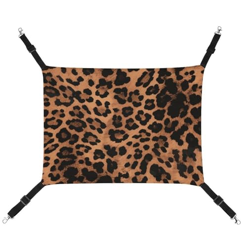 MNVTSKOP Haustier-Hängematte mit Leopardenmuster, atmungsaktiv, Katzenhängematte mit verstellbaren Riemen und Metallhaken, Plüsch, kleines Tier, weiches Versteckbett für drinnen und draußen MNVTSKOP Haustier-Hängematte mit Leopardenmuster, atmungsaktiv, Katzenhängematte mit verstellbaren Riemen und Metallhaken, Plüsch, kleines Tier, weiches Versteckbett für drinnen und draußen von MNVTSKOP