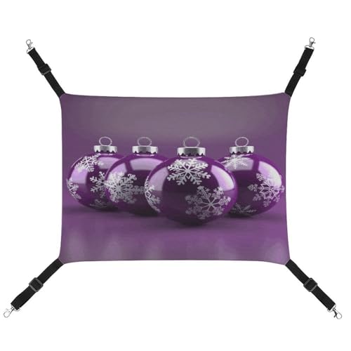 MNVTSKOP Lila Weihnachtsball Haustier Hängematte Atmungsaktive Katze Hängende Hängematte mit verstellbaren Riemen und Metallhaken Plüsch Kleintier Weiches Versteck Bett für drinnen und draußen MNVTSKOP Lila Weihnachtsball Haustier Hängematte Atmungsaktive Katze Hängende Hängematte mit verstellbaren Riemen und Metallhaken Plüsch Kleintier Weiches Versteck Bett für drinnen und draußen von MNVTSKOP