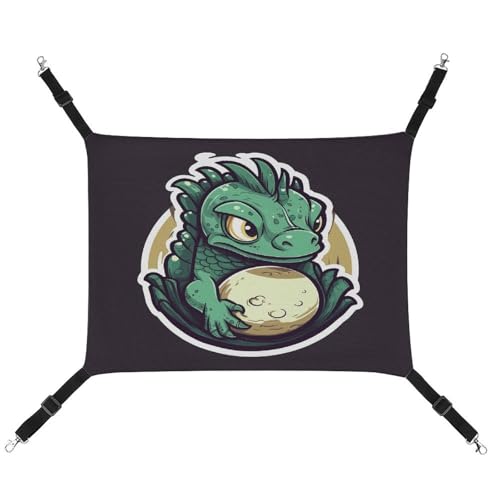 MNVTSKOP Little Green Dragon's Egg Haustier-Hängematte, atmungsaktive Katzenhängematte mit verstellbaren Gurten und Metallhaken, Plüsch, kleines Tier, weiches Versteckbett für drinnen und draußen MNVTSKOP Little Green Dragon's Egg Haustier-Hängematte, atmungsaktive Katzenhängematte mit verstellbaren Gurten und Metallhaken, Plüsch, kleines Tier, weiches Versteckbett für drinnen und draußen von MNVTSKOP