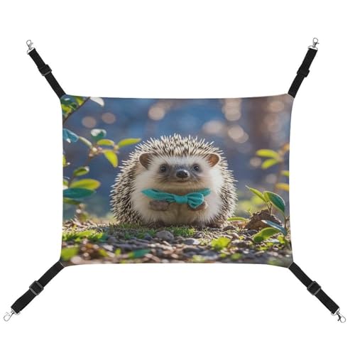MNVTSKOP Lovely Igel Haustier-Hängematte, atmungsaktive Katzenhängematte mit verstellbaren Gurten und Metallhaken, Plüsch, kleines Tier, weiches Versteck für drinnen und draußen MNVTSKOP Lovely Igel Haustier-Hängematte, atmungsaktive Katzenhängematte mit verstellbaren Gurten und Metallhaken, Plüsch, kleines Tier, weiches Versteck für drinnen und draußen von MNVTSKOP