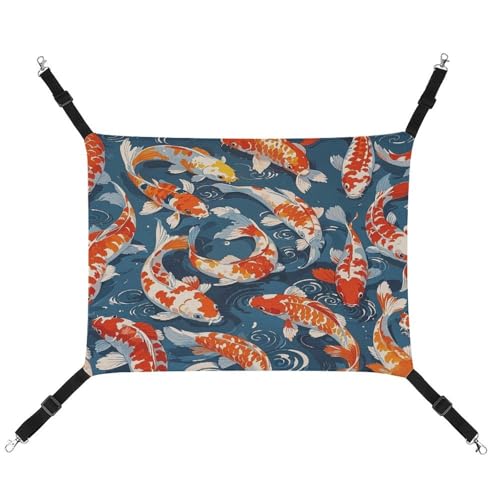 MNVTSKOP Many Fish Haustier-Hängematte, atmungsaktive Katzenhängematte mit verstellbaren Riemen und Metallhaken, Plüsch, kleines Tier, weiches Versteck für drinnen und draußen MNVTSKOP Many Fish Haustier-Hängematte, atmungsaktive Katzenhängematte mit verstellbaren Riemen und Metallhaken, Plüsch, kleines Tier, weiches Versteck für drinnen und draußen von MNVTSKOP