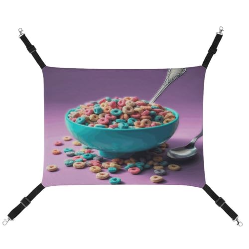 MNVTSKOP Müsli in Schüssel, Haustier-Hängematte, atmungsaktive Katzenhängematte mit verstellbaren Gurten und Metallhaken, Plüsch, kleines Tier, weiches Versteckbett für drinnen und draußen MNVTSKOP Müsli in Schüssel, Haustier-Hängematte, atmungsaktive Katzenhängematte mit verstellbaren Gurten und Metallhaken, Plüsch, kleines Tier, weiches Versteckbett für drinnen und draußen von MNVTSKOP