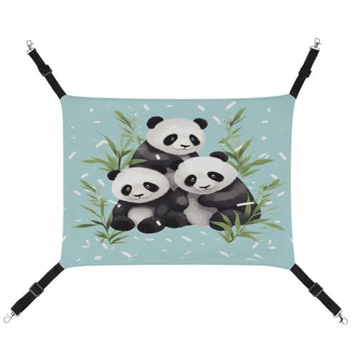 MNVTSKOP Pandas Haustierhängematte Atmungsaktive Katzenhängematte mit verstellbaren Gurten und Metallhaken, Plüsch, kleines Tier, weiches Versteckbett für drinnen und draußen MNVTSKOP Pandas Haustierhängematte Atmungsaktive Katzenhängematte mit verstellbaren Gurten und Metallhaken, Plüsch, kleines Tier, weiches Versteckbett für drinnen und draußen von MNVTSKOP