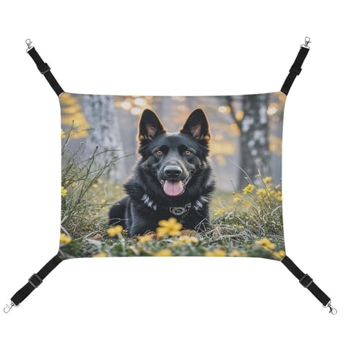 MNVTSKOP Schwarze Deutsche Schäferhund Haustier Hängematte Atmungsaktive Katze Hängende Hängematte mit verstellbaren Riemen und Metallhaken Plüsch Kleintier Weiches Versteck Bett für drinnen und MNVTSKOP Schwarze Deutsche Schäferhund Haustier Hängematte Atmungsaktive Katze Hängende Hängematte mit verstellbaren Riemen und Metallhaken Plüsch Kleintier Weiches Versteck Bett für drinnen und von MNVTSKOP