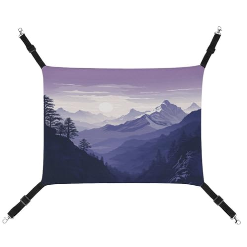 MNVTSKOP Silhouette of Mountains Haustier-Hängematte, atmungsaktive Katzenhängematte mit verstellbaren Gurten und Metallhaken, Plüsch, kleines Tier, weiches Versteckbett für drinnen und draußen MNVTSKOP Silhouette of Mountains Haustier-Hängematte, atmungsaktive Katzenhängematte mit verstellbaren Gurten und Metallhaken, Plüsch, kleines Tier, weiches Versteckbett für drinnen und draußen von MNVTSKOP