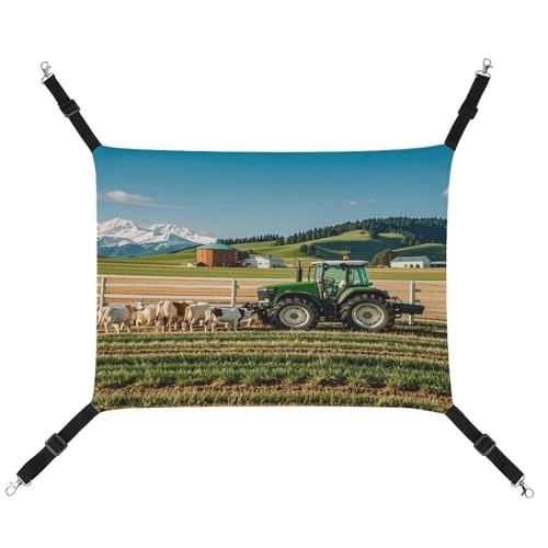 MNVTSKOP Traktor Milk Farm Haustierhängematte Atmungsaktive Katze Hängende Hängematte mit verstellbaren Gurten und Metallhaken Plüsch Kleintier Weiches Versteck Bett für drinnen und draußen MNVTSKOP Traktor Milk Farm Haustierhängematte Atmungsaktive Katze Hängende Hängematte mit verstellbaren Gurten und Metallhaken Plüsch Kleintier Weiches Versteck Bett für drinnen und draußen von MNVTSKOP
