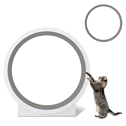 Katzenlaufrad Katzenkratzrad-Laufband mit 2 Austauschbaren Grip-Pads, Geräuschlose Katze Regal Rotation Haustier Möbel, Innendurchmesser 47 Zoll Katzenlaufrad Katzenkratzrad-Laufband mit 2 Austauschbaren Grip-Pads, Geräuschlose Katze Regal Rotation Haustier Möbel, Innendurchmesser 47 Zoll von MOBON