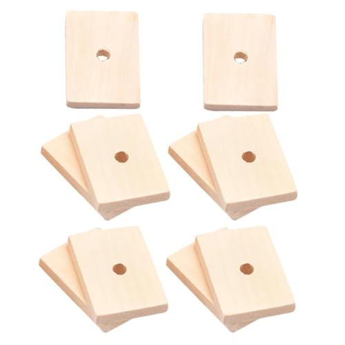 MOBUTOFU 10 Stück Papageiennest Dekoration, Zähneknirschen Spielzeug, Naturholz, Vogel Kauspielzeug, Vogelspielzeug, Kokosnuss, Interaktives Kauspielzeug Aus Holz Für Papageien, Kauzubehör von MOBUTOFU