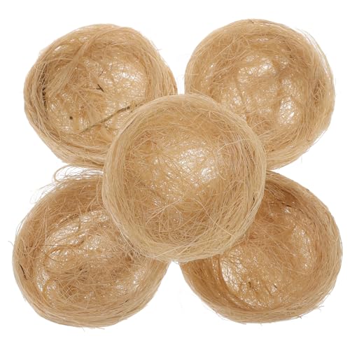 MOBUTOFU 10 Stück Simulierte Vogelnester, Gartenvogelnest, Kleines Vogelnest, Gartendekoration, Sittichnest, Vogelhaus Ornament, Vogelkäfig, Vogelnest Für Vogelhaus, Vogelnest Für Garten von MOBUTOFU