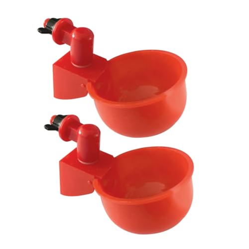 MOBUTOFU 2 Stück Automatischer Hühner wasserspender Robust und Druckfest Praktischer Geflügeltrinker für Küken Vögel und Tauben Einfach zu Befüllen Mehrfach Verwendbar Automatisches von MOBUTOFU