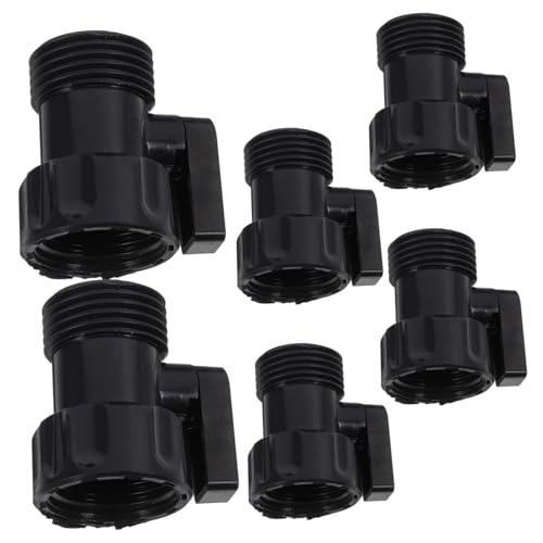MOBUTOFU 6Stücke Teiliges Schlauch Absperrventil Auslaufsicher für Effiziente Gartenbewässerung mit Wasseranschluss und Reparaturkupplung für Gartenschläuche und Sprinkler von MOBUTOFU