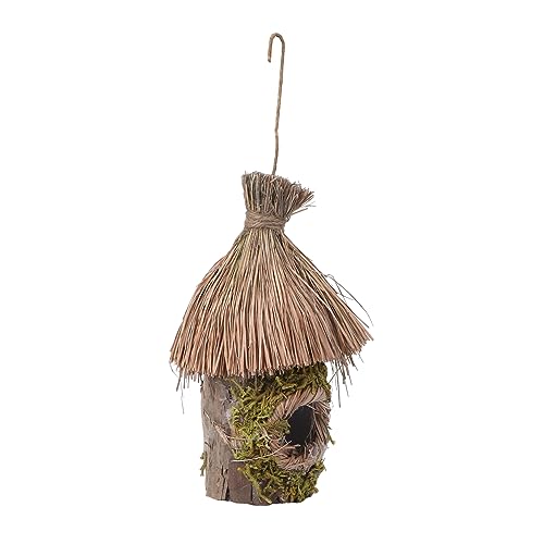 MOBUTOFU Elegante Vogelkäfig Ornament Stroh Vogel Vogel Nest Schmuck Warm Bequem Für Outdoor von MOBUTOFU