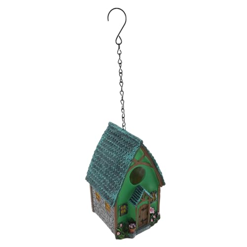 MOBUTOFU Vogelnest Aus Kunstharz für Den Außenbereich Vogelhaus- Dekorativer Vogelnistkasten Wetterfestes Hängenest für Den Garten von MOBUTOFU