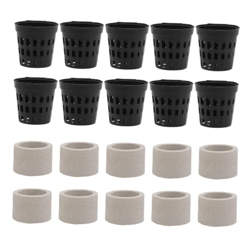 MOBUTOFU Wasserpflanzen Fixierring Groß und Mittel für Aquarium Pflanzenhalter Biokeramik Ringe Langlebig für Fischbecken Bodensenkung Dekoration von MOBUTOFU