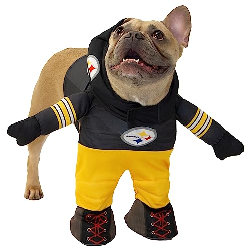 MODERN HERO NFL-Pittsburgh Steelers, offiziell lizenziertes Laufhundekostüm von MODERN HERO inkl. 2-teiliges Set – Body und Mütze, Größe XXL von MODERN HERO