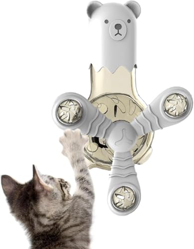 Spielzeug für Futterspender für Haustiere, lustiger Leckerli-Spender, baumelndes Hundezahnreinigungsspielzeug, buntes rollendes Windmühlenspielzeug, für kleine, mittelgroße und große Katzenrassen Spielzeug für Futterspender für Haustiere, lustiger Leckerli-Spender, baumelndes Hundezahnreinigungsspielzeug, buntes rollendes Windmühlenspielzeug, für kleine, mittelgroße und große Katzenrassen von MOFFNNOL