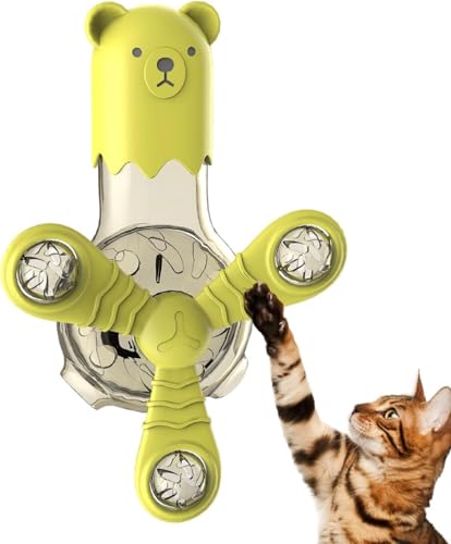 Spielzeug für Futterspender für Haustiere, lustiger Leckerli-Spender, baumelndes Hundezahnreinigungsspielzeug, buntes rollendes Windmühlenspielzeug, für kleine, mittelgroße und große Katzenrassen Spielzeug für Futterspender für Haustiere, lustiger Leckerli-Spender, baumelndes Hundezahnreinigungsspielzeug, buntes rollendes Windmühlenspielzeug, für kleine, mittelgroße und große Katzenrassen von MOFFNNOL