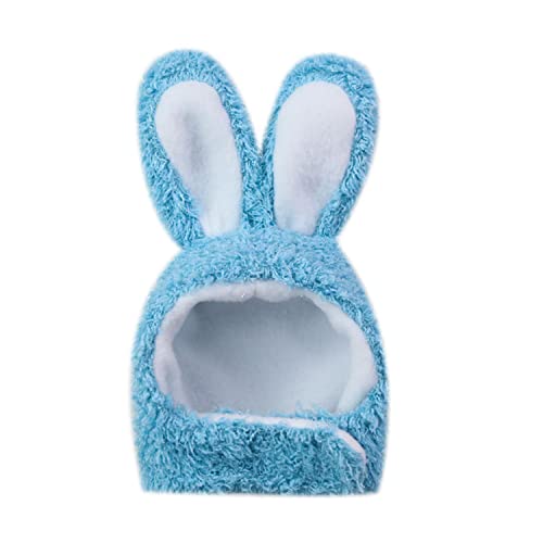 Ostern Niedlich Kostüm Hase Hut mit Ohren für Katzen & Welpen Party Ostern Cosplay Haustier Zubehör Kopfbedeckung (Blau) von MOFIC