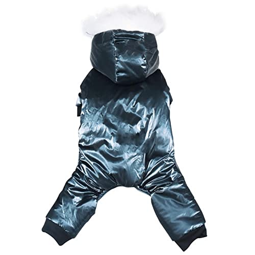 MOGSA Hunde-Winter-Hundekleidung für kleine Hunde, Jacke, dick, warm, für Welpen, Haustiere, Jumpsuit mit Kapuze MOGSA Hunde-Winter-Hundekleidung für kleine Hunde, Jacke, dick, warm, für Welpen, Haustiere, Jumpsuit mit Kapuze von MOGSA