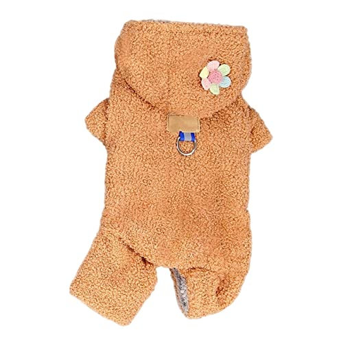 MOGSA Hunde-Winter-Hundekleidung für kleine Hunde, Jacke, dick, warm, für Welpen, Haustiere, Jumpsuit mit Kapuze MOGSA Hunde-Winter-Hundekleidung für kleine Hunde, Jacke, dick, warm, für Welpen, Haustiere, Jumpsuit mit Kapuze von MOGSA