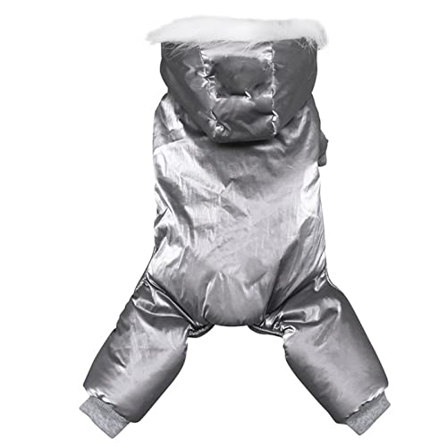 MOGSA Hunde-Winter-Hundekleidung für kleine Hunde, Jacke, dick, warm, für Welpen, Haustiere, Jumpsuit mit Kapuze MOGSA Hunde-Winter-Hundekleidung für kleine Hunde, Jacke, dick, warm, für Welpen, Haustiere, Jumpsuit mit Kapuze von MOGSA