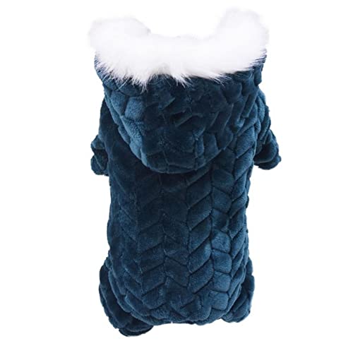 MOGSA Hunde-Winter-Hundekleidung für kleine Hunde, Jacke, dick, warm, für Welpen, Haustiere, Jumpsuit mit Kapuze MOGSA Hunde-Winter-Hundekleidung für kleine Hunde, Jacke, dick, warm, für Welpen, Haustiere, Jumpsuit mit Kapuze von MOGSA