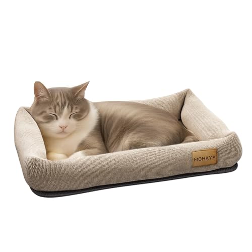 MOHAYA 2-in-1 Haustierbett & Kratzunterlage für Katzen und Hunde - Atmungsaktive Jute & Baumwolle Zweilagiges Design, langlebige umweltfreundliche Katzenliege & Hundebett mit kühlendem Komfort für den MOHAYA 2-in-1 Haustierbett & Kratzunterlage für Katzen und Hunde - Atmungsaktive Jute & Baumwolle Zweilagiges Design, langlebige umweltfreundliche Katzenliege & Hundebett mit kühlendem Komfort für den von MOHAYA