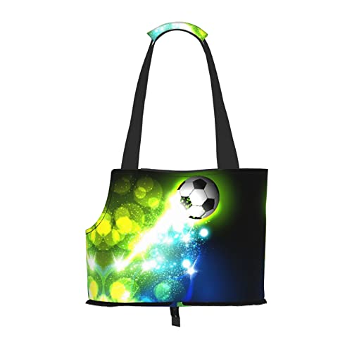 Coole Haustier-Tragetasche mit Fußball-Aufdruck, Hunde-Reisetasche, Katzentragetasche, tragbare Tasche für kleine bis mittelgroße Katzen und kleine Hunde Coole Haustier-Tragetasche mit Fußball-Aufdruck, Hunde-Reisetasche, Katzentragetasche, tragbare Tasche für kleine bis mittelgroße Katzen und kleine Hunde von MOLIAE