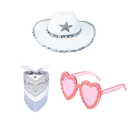 MOLKASIA CowboyHut, Brille, BandanaSet, Junggesellinnenabschied, Bandana-Set, Brautparty, Hut, Junggesellinnenabschied, Cowgirl-Brille, Brautparty MOLKASIA CowboyHut, Brille, BandanaSet, Junggesellinnenabschied, Bandana-Set, Brautparty, Hut, Junggesellinnenabschied, Cowgirl-Brille, Brautparty von MOLKASIA
