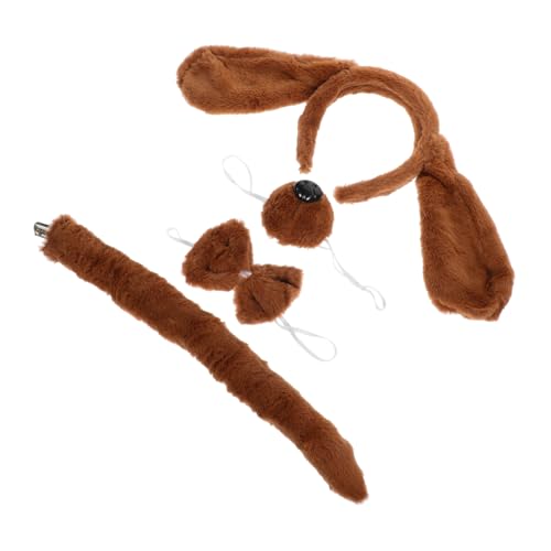 MOLUCKFU Tierkostüm Für Haustier Hund Mit Ohr Stirnband Fliege Nase Kleidungs-Prop MOLUCKFU Tierkostüm Für Haustier Hund Mit Ohr Stirnband Fliege Nase Kleidungs-Prop von MOLUCKFU