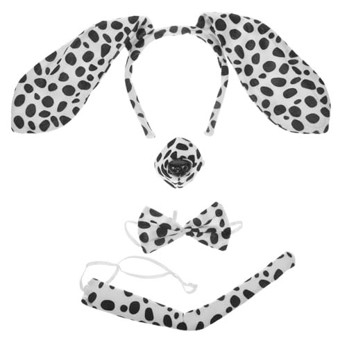 MOLUCKFU Tier Cosplay Set Hund Geburtstag Party Stirnband Haustier Zubehör Für Halloween Ohren Stirnband Set MOLUCKFU Tier Cosplay Set Hund Geburtstag Party Stirnband Haustier Zubehör Für Halloween Ohren Stirnband Set von MOLUCKFU