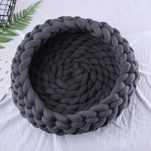 MOLUO Haustier Hund Katze Handgewebtes Bett Handgefertigtes Stricknest Haus Welpe Kätzchen Höhle Korb Schlafsack Hundezwinger Zubehör MOLUO Haustier Hund Katze Handgewebtes Bett Handgefertigtes Stricknest Haus Welpe Kätzchen Höhle Korb Schlafsack Hundezwinger Zubehör von MOLUO