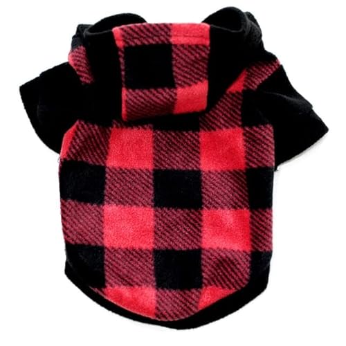 MOLUO Hunde-Hoodie, Fleece-Hoodies, Karierter Hoodie, Haustier-Hoodies, Haustierbedarf, niedlich, warm, bequem, hautfreundlich, universeller Winter MOLUO Hunde-Hoodie, Fleece-Hoodies, Karierter Hoodie, Haustier-Hoodies, Haustierbedarf, niedlich, warm, bequem, hautfreundlich, universeller Winter von MOLUO