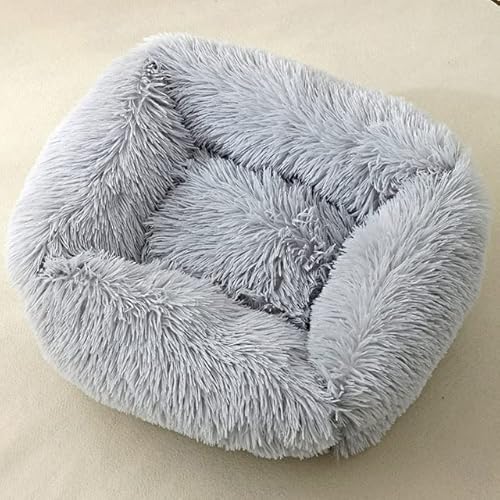 MOLUO Hundebett Plüsch Warmes Haustier Schlafkissen Katzenhaus Korb Verdicktes Winter Welpen Zwinger Nest Für Kleine Mittelgroße Hunde MOLUO Hundebett Plüsch Warmes Haustier Schlafkissen Katzenhaus Korb Verdicktes Winter Welpen Zwinger Nest Für Kleine Mittelgroße Hunde von MOLUO