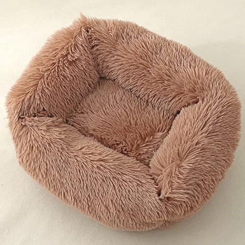 MOLUO Hundebett Plüsch Warmes Haustier Schlafkissen Katzenhaus Korb Verdicktes Winter Welpen Zwinger Nest Für Kleine Mittelgroße Hunde MOLUO Hundebett Plüsch Warmes Haustier Schlafkissen Katzenhaus Korb Verdicktes Winter Welpen Zwinger Nest Für Kleine Mittelgroße Hunde von MOLUO