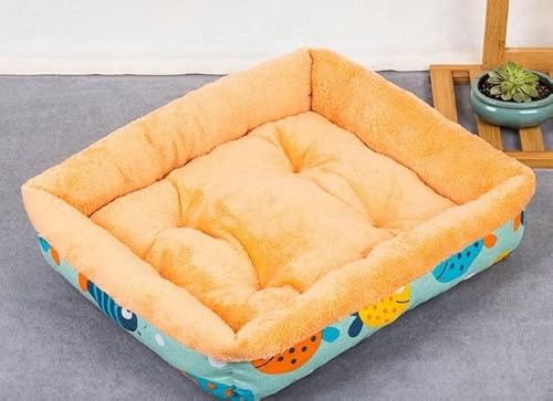 MOLUO Weiches Fleece-Nest für Hunde, Körbe, Haustierbett, verdickte Haustier-Hundehausmatte, Welpenhütte für Katzen, atmungsaktives Haustierbett von MOLUO