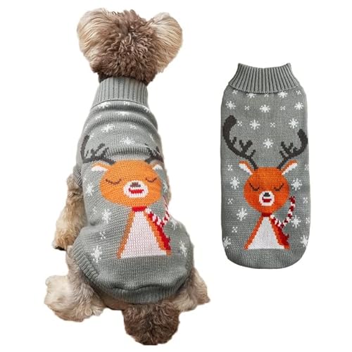 MOLUO Winter-Hundekleidung für Katzen und Hunde, Pullover, für kleine Hunde, Chihuahua, Yorkies, Welpenjacke, Haustierkleidung von MOLUO